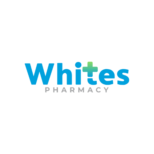 WHITES PHARMACY logo